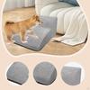 2 Step Dog Stairs Slope Stair Anti Slip Comfortable Removable Cover Multipurpose Gentle