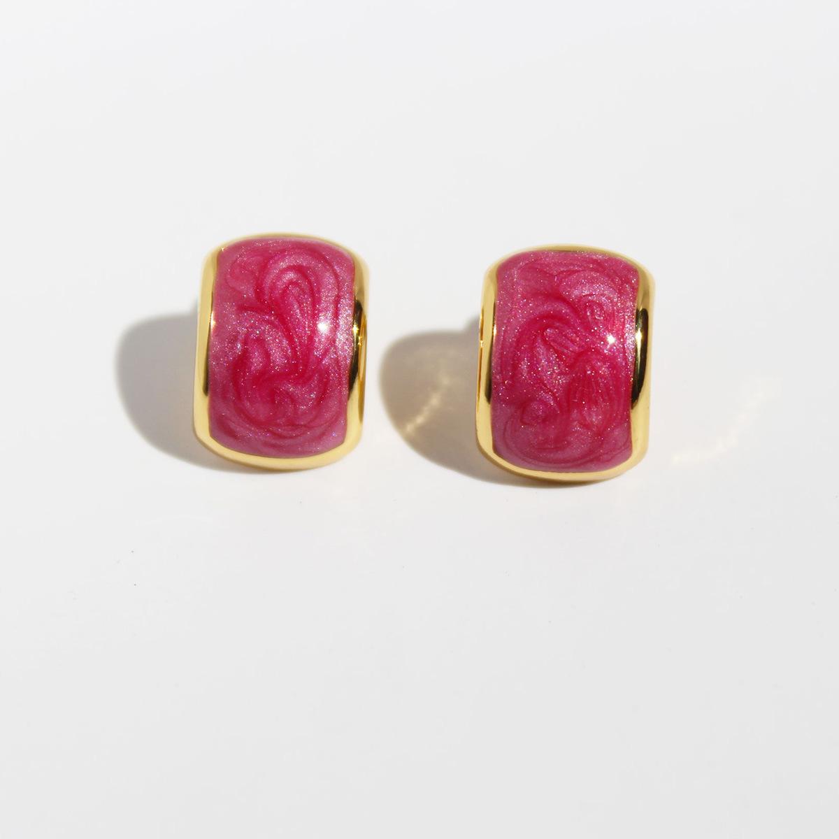 

Новый год начинается хорошо, универсальные классические маленькие серьги с каплевидной глазурью, высококачественные перламутровые красные изогнутые серьги-иглы из серебра 925 пробы 613