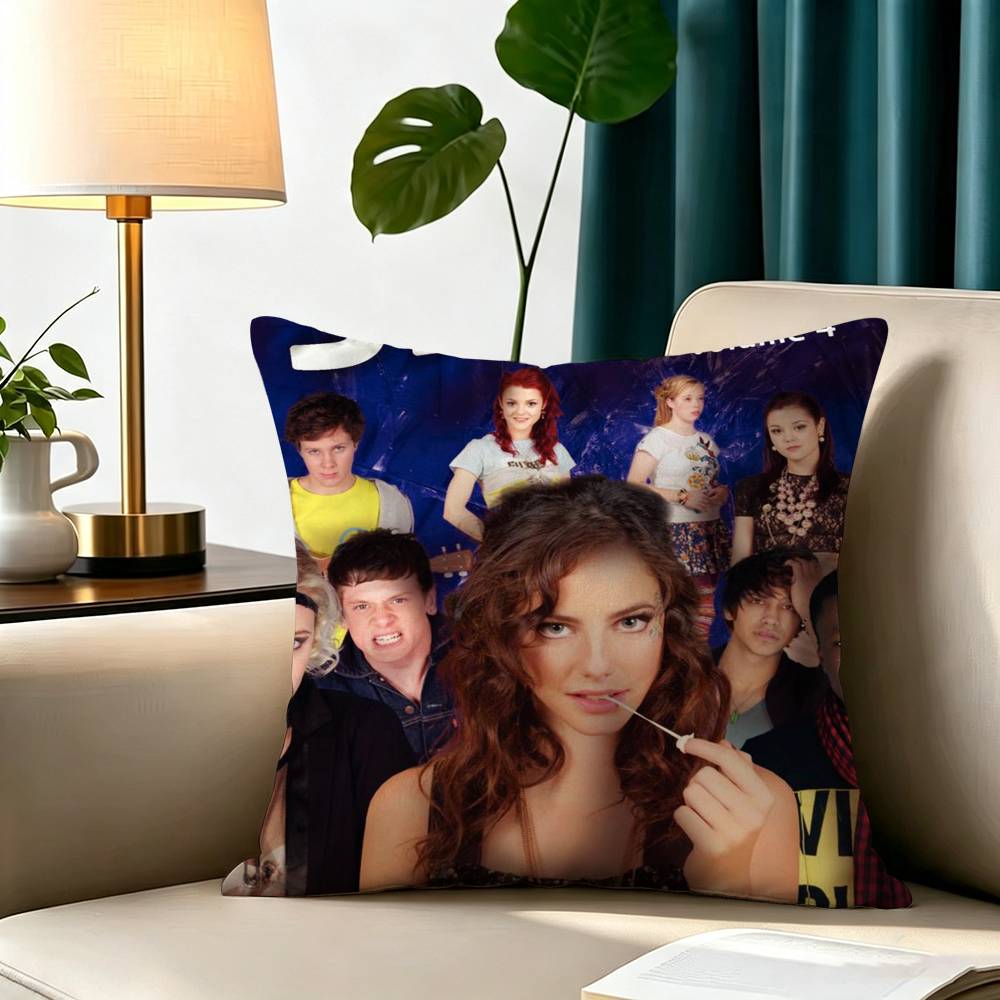 S-SKINS TV Square Double-Sided printed Pillow Case Bedroom Bedside Pillow Sofa Cushion Cover