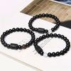 Twelve Constellations Elastic Bracelet with Tiger Eye and Agate Beads