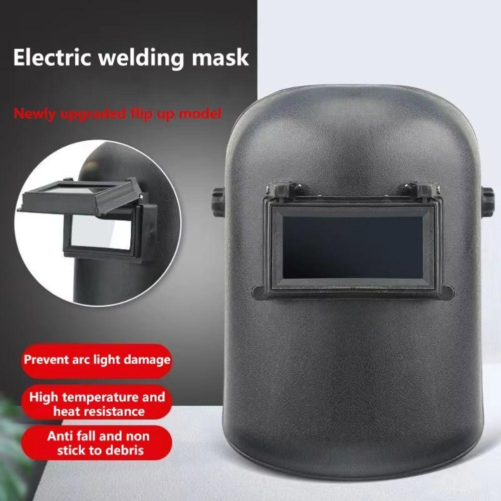 Flip Cover Electric Welding Mask Head-Mounted Welding Mask Portable Protective Mask