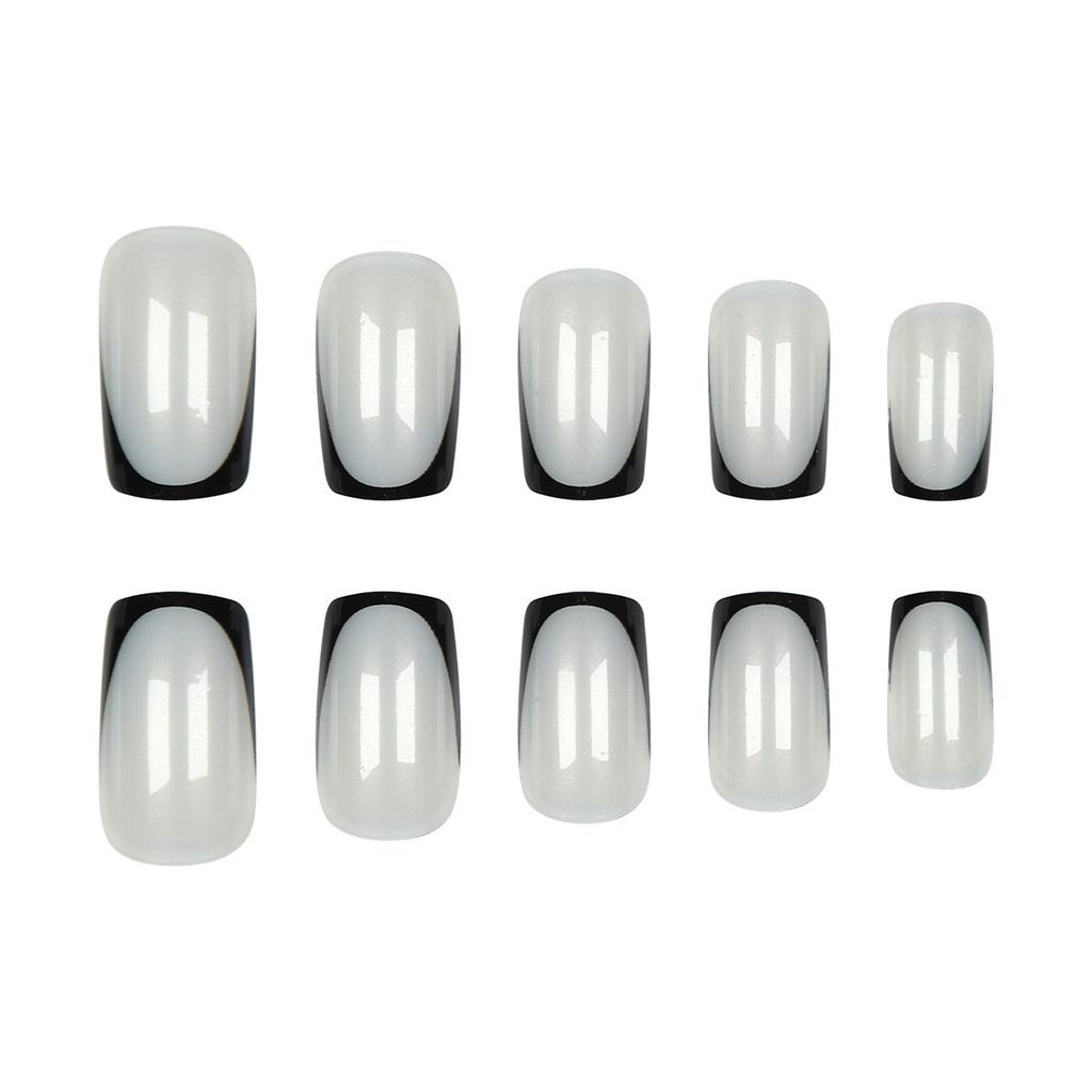 Press Nails Short Square Fake Nails for Women Everyday Wear