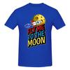 1 Piece Astronaut Funny Graphic 100 Cotton Tshirt Fly To The Moon Tees Tops For Unisex