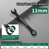 Portable 6-19MM Combination Wrench Open-end Dual-purpose Ratchet Spanner Manual Spanners Car Repair Tool