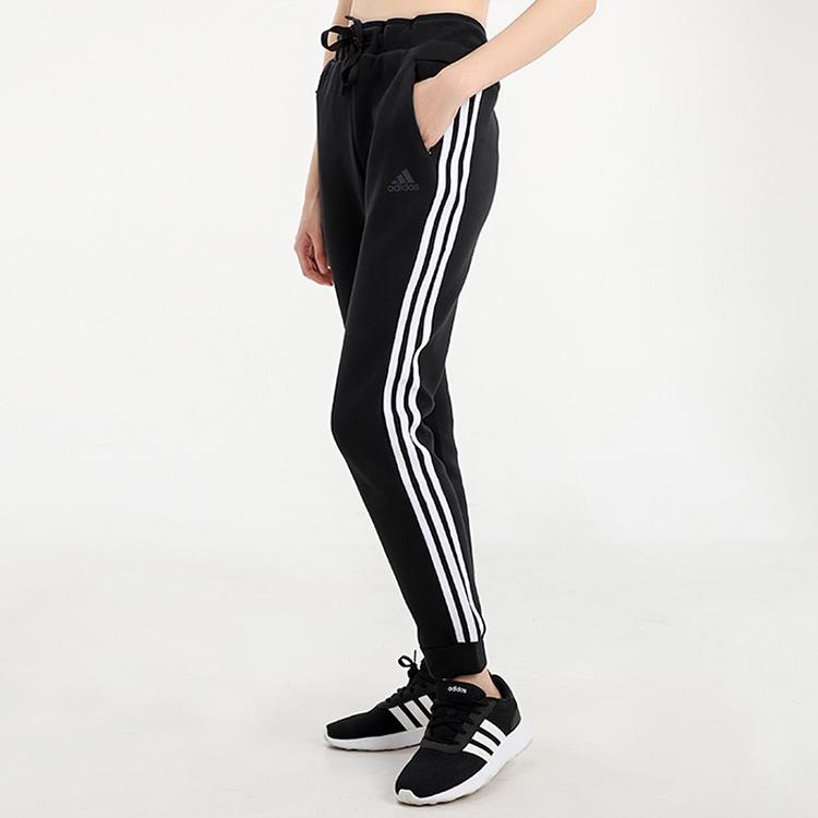 Adidas Logo Cuffed Casual Sports Pants Women Pants Black GF0168