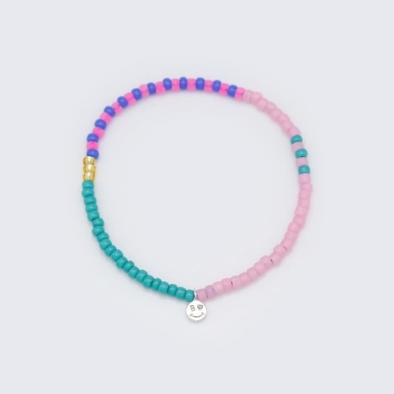BONBEAU Color Beads Stripe Layered Bracelet