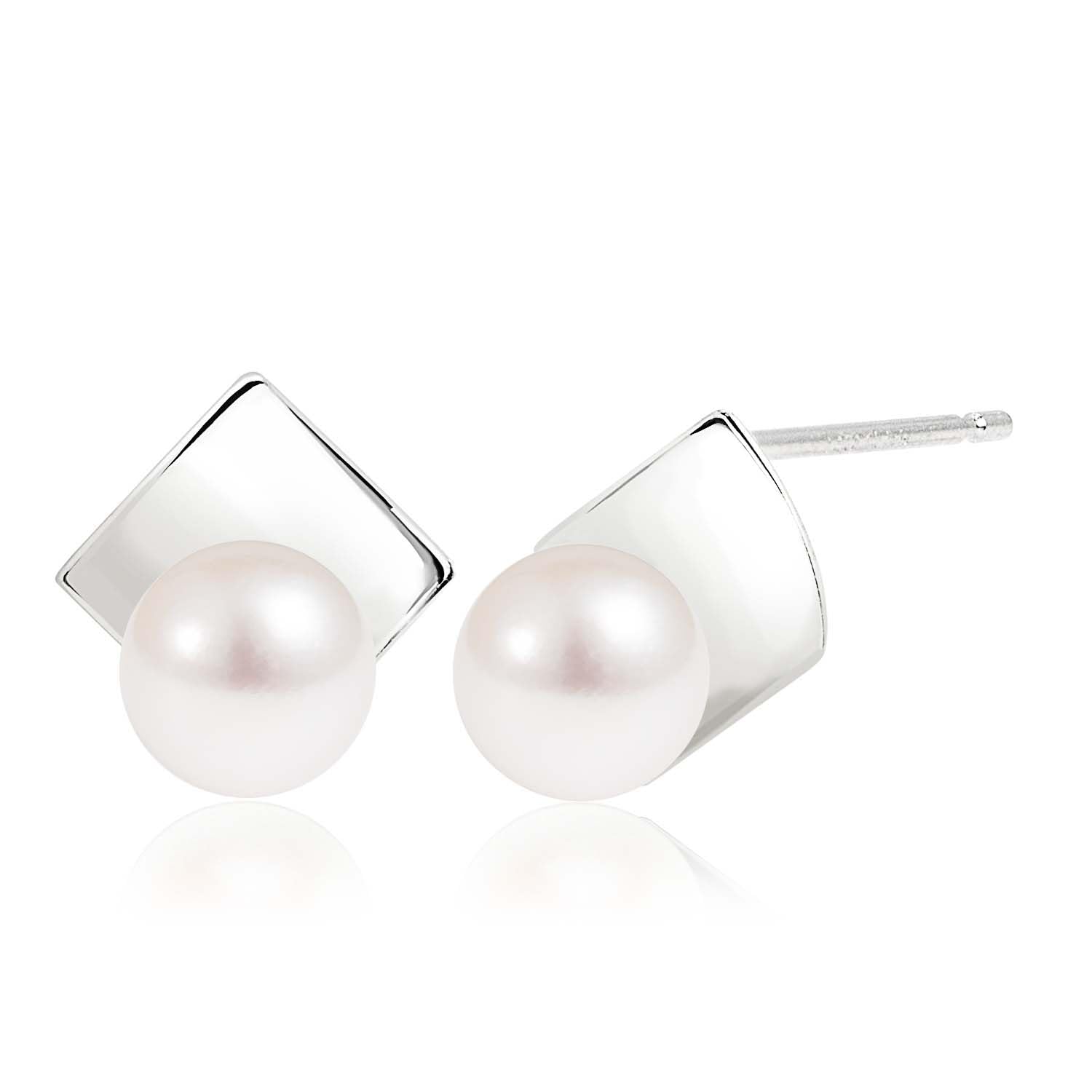 

Lala Christie Akoya Pearl PT900 Pearl Women s Earrings, Platinum, Leaf, le102-0007-pt платиновий
