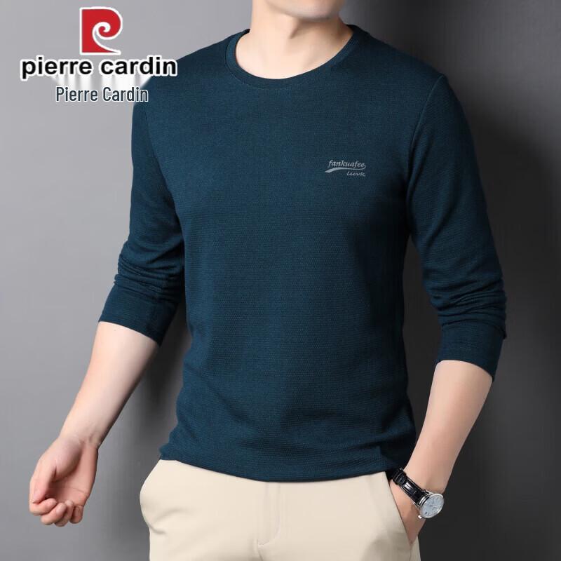 Pierre Cardin Men's Long Sleeve Round Neck Casual T-Shirt