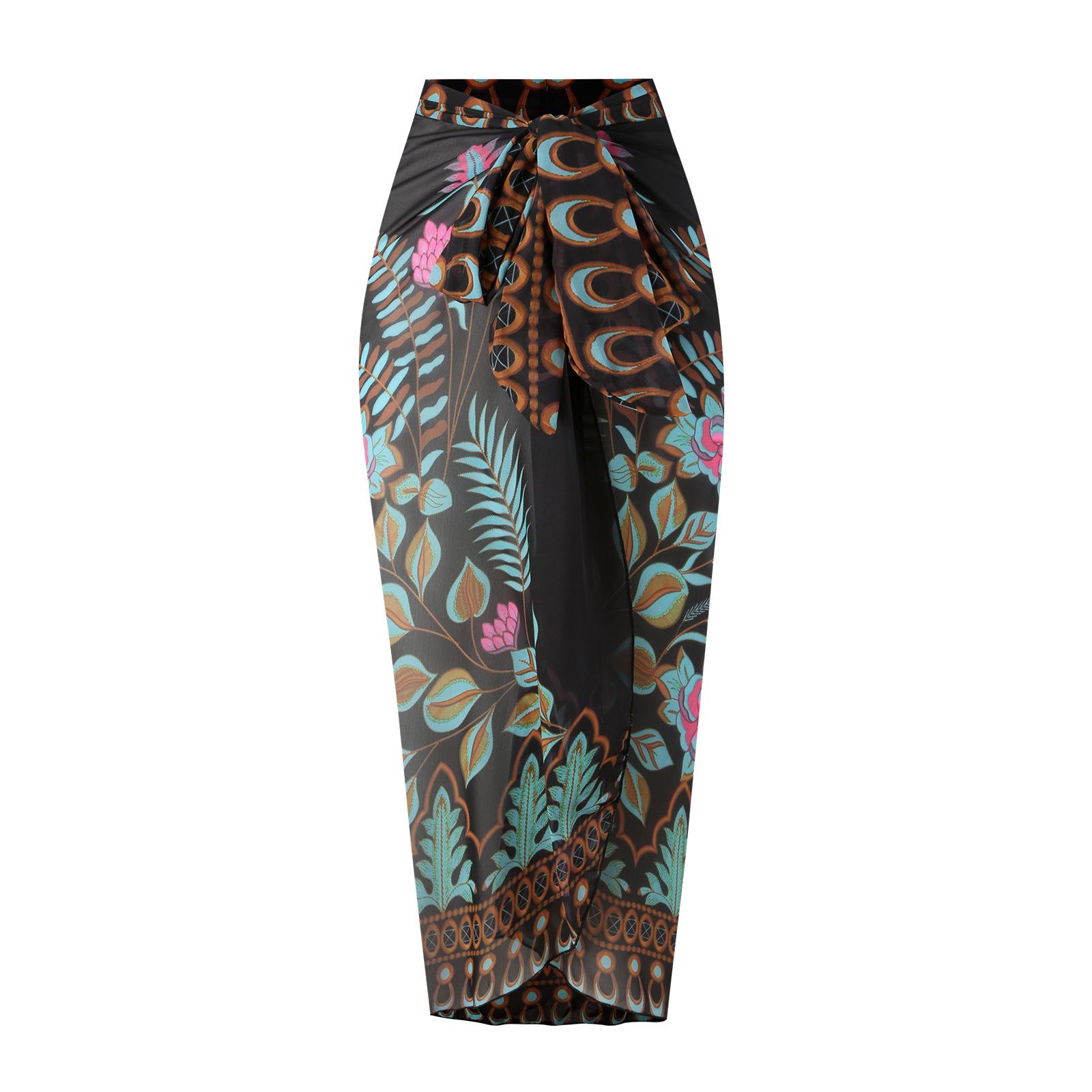 

2024 Женский европейский и американский слитный купальник и пляжное платье-накидка, сексуальный купальник бикини в наличии One Size