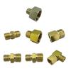 Multipurpose Copper LPG Fittings 3/8Inch Female 1/4Inch Male Left Thread Adapters for Gas Grill Hose Connection