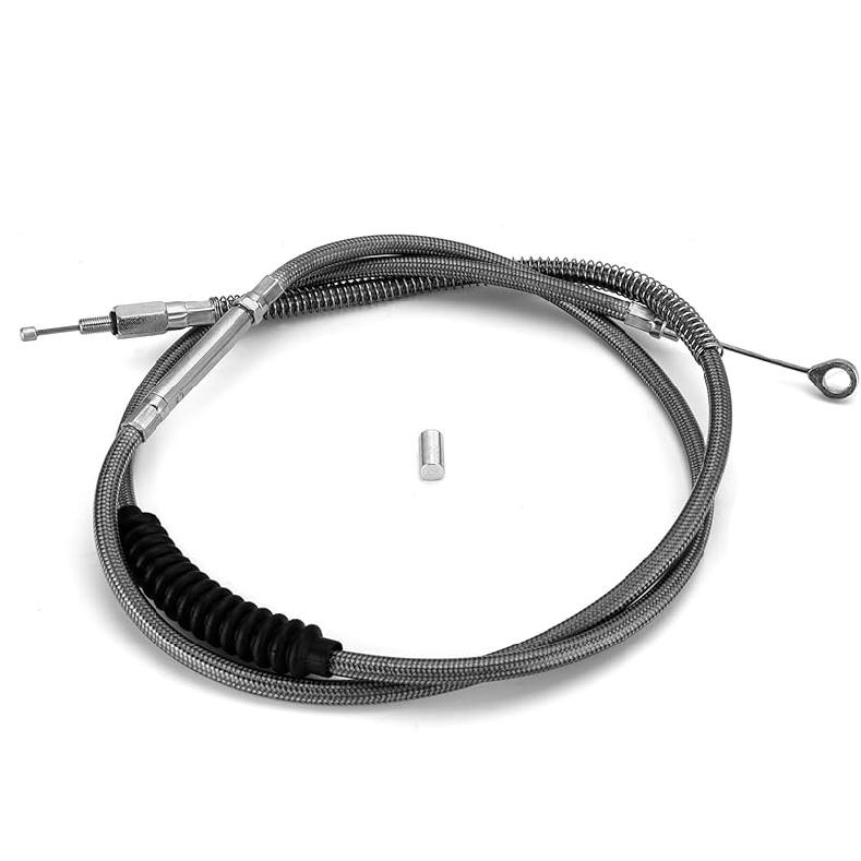 Mofun 58 3/4" Braided Clutch Cable Stainless Steel Compatible with Harley Sportster XL 883 /883R/ N/L 2007-2013, Fit Sportster XL 1200C/ X/CX/L,