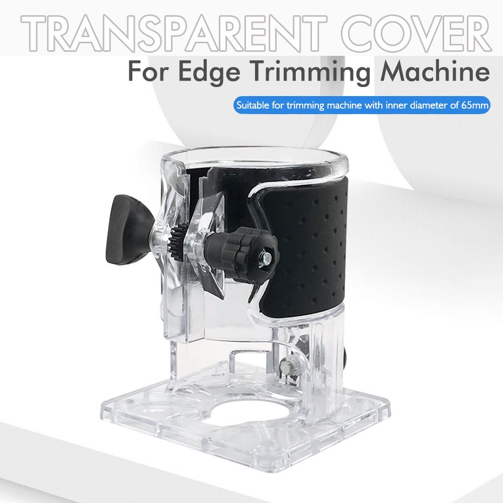 Router Base Transparent Cover, Woodworking Trimmer Clear Shield, Engraving Machine Protective Housing Power Tool Parts