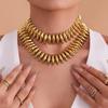 New Fashionable And Elegant Necklace For Women Hand-Assembled Bracelet Necklace Set Stainless Steel Plated Jewelry Accessories