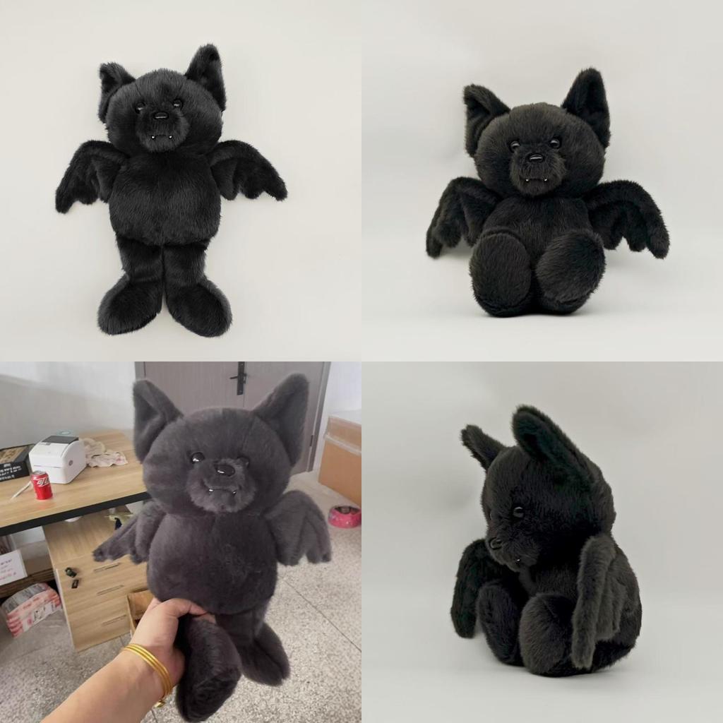 Halloween Bat Plush Toy Soft Short Plush Animal Doll For Kids And Collectors
