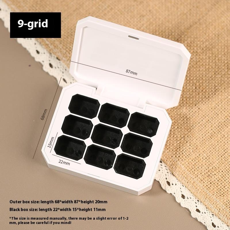 Коробка для пустой магнитной упаковки на 4/6/9/12 ячеек для маникюра, гель для быстрого рисования, твердые УФ-лаки, гель-лак для ногтей омбре
