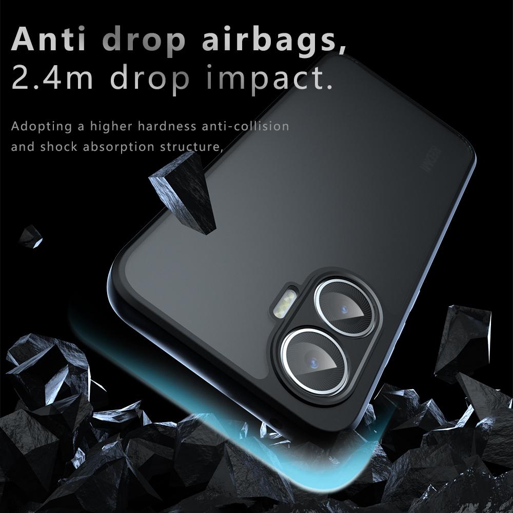 Airbag Super Protection Soft TPU+PC Clear Matte Back Cover For Xiaomi Poco F7 PocoF7 5G Phone Case
