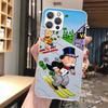 Cartoon Dollar Monopolys Soft Phone Case For iPhone 16 15 14 13 12 11 Pro Max X XR XS 7 Plus 8 + SE 2020 Pattern Customized Cove