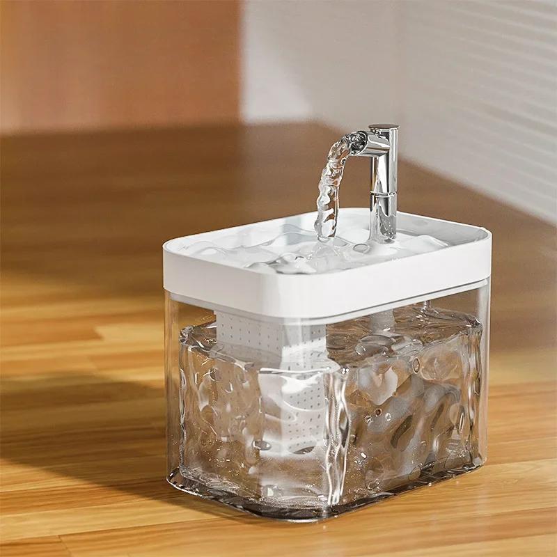 1000ML Automatic Pet Fountain - Fresh and Filtered Water Pet Drinking Dispenser Drinker for Cats Puppies - Ideal for Indoor Use