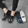 Plus Size Lazy Driving Shoes British Casual Shoes Genuine Leather Men's Shoes