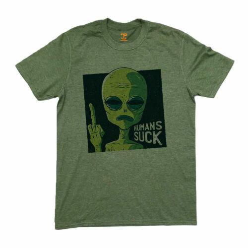 Humans Suck - T-Shirt (SB) - Alien - Funny - Space - S разноцветный