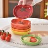 Cute Tomato Shaped Sauce Ceramic Dishes Seasoning Serving Dish Spice Snack Plates Fruit Sushi Bowl Kitchen Tableware Accessories