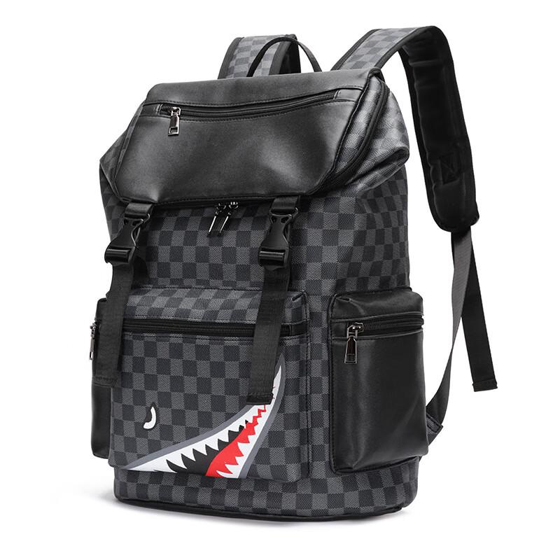 KAMUANG Men s PU Leather Backpack