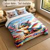 Dragon Phoenix Theme Personalized 3Pcs Bedding Set Custom Text & Name 1 Sheet 2 Pillowcases Household Bedding 1pc