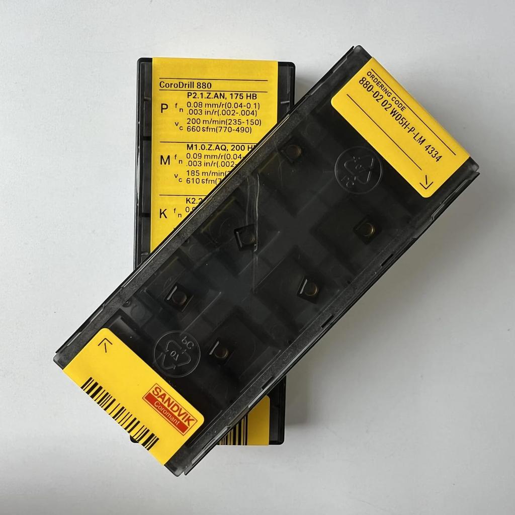 Original Sandvik / 880-0202W05H-P-LM 4334 /  CNC lathe carbide blade 10 Pcs