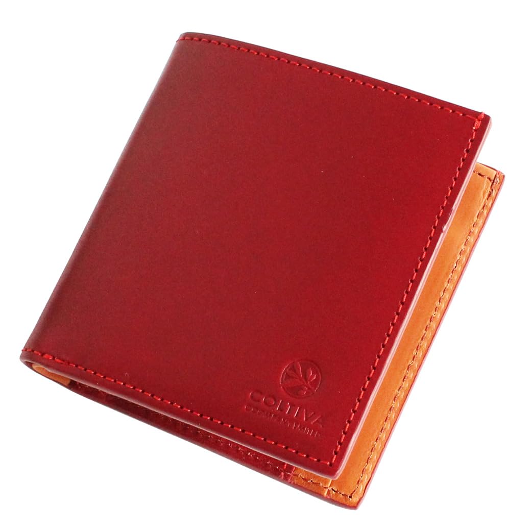 

CCOMPANY LIMITED Женский мини-кошелек Cortiva 2 (красный) с кошельком для монет и держателем для карт, из полностью растительного дубления кожи