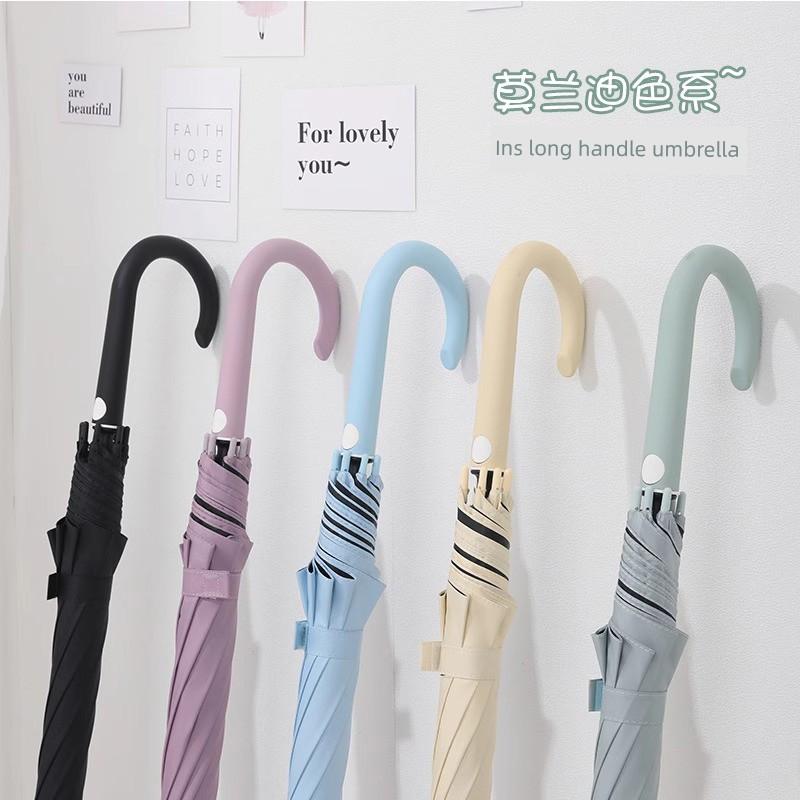 8-Rib Long-Handle Umbrella for Women, Wind-Resistant, Reinforced, Double-Person, Japanese Style, Thickened, Wind-Resistant, Large Automatic Straight