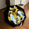 1pc Transformer Bumblebee Automatic Umbrella | Portable Foldable 8-Rib Manual Open, Cute Halloween & Christmas Gift for Outdoor, Casual Accessory, Dur