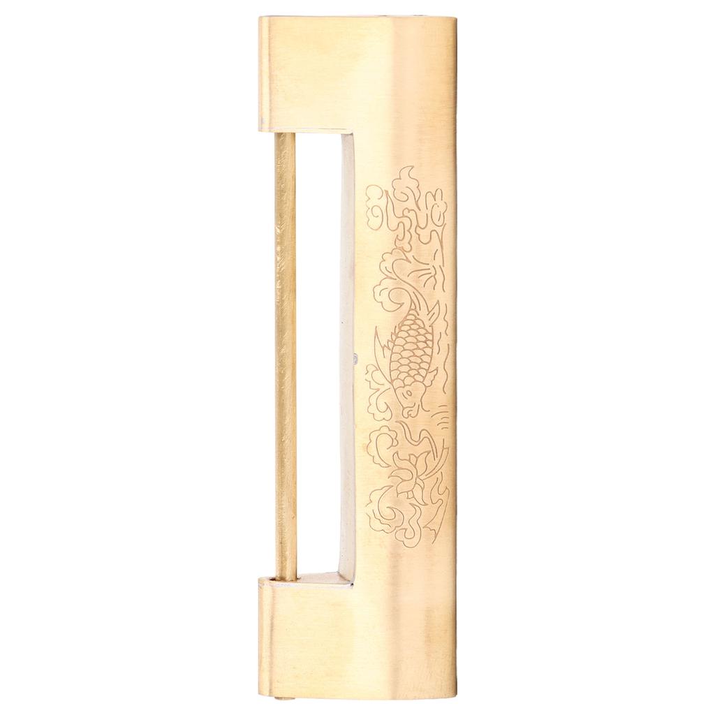 Brass Antique Padlock 8cm Spacing Delicate Chinese Old Style Jewelry Box Padlock with Key