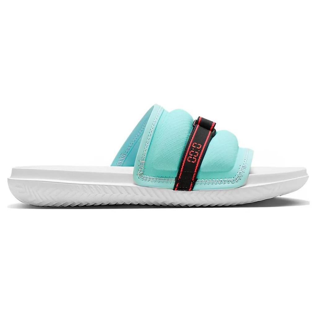 Air Jordan Super Play Slide 'Island Green Laser Orange' (Unisex) Island Green / Laser Orange / White / Black / Lightning Crimson / Metallic Silver