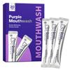 Disposable Portable Mouthwash Purple Striped Fresh Mint Oral Cleaning Mouth Care