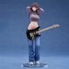 22CM Guitar MeiMei Cool Cowboy Music Girls Doll Collection Standing Action Figure Anime Figure Toy Activity Collectible Model Gifts