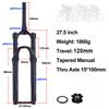 Bolany MTB Forks 34mm Inner Tube 120/140 Travel Magnesium-aluminum Boost Barrel-axle Damping Adjustment Tapered Shock Air Fork