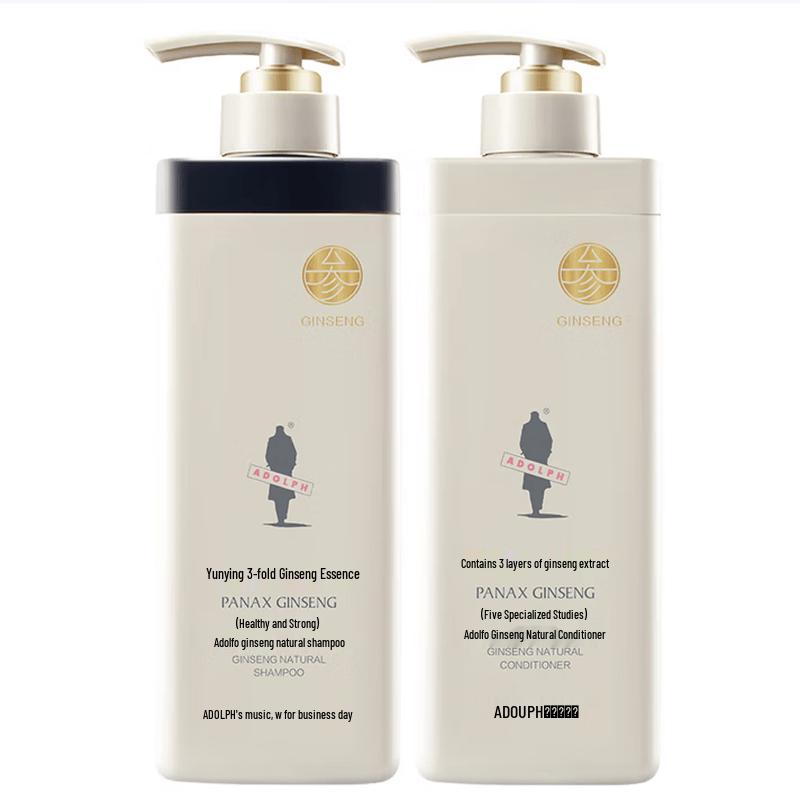 Adolph Ginseng Natural Shampoo & Conditioner Set