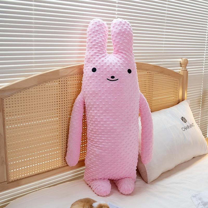 

Плюшевая игрушка Заяц с длинными ушами, красочная кукла-кролик, мягкая игрушка, подушка для бросания, подарок Pink,50cm/19.69in