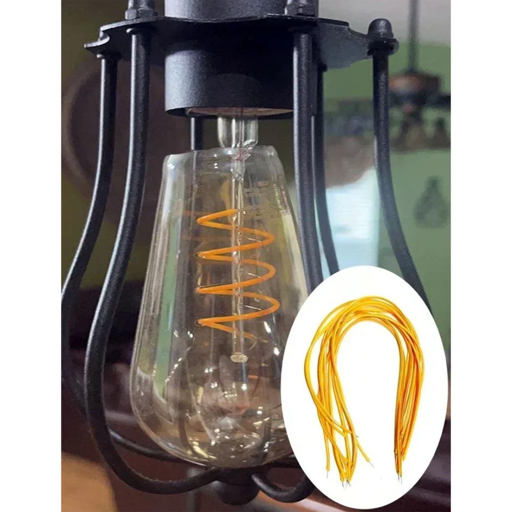 2Pcs Overlength LED Flexible Ultra Slim Filament 12V 24V Spiral Bulb Filament Retro Edison Bulb Parts Diode Light Strip Decoration