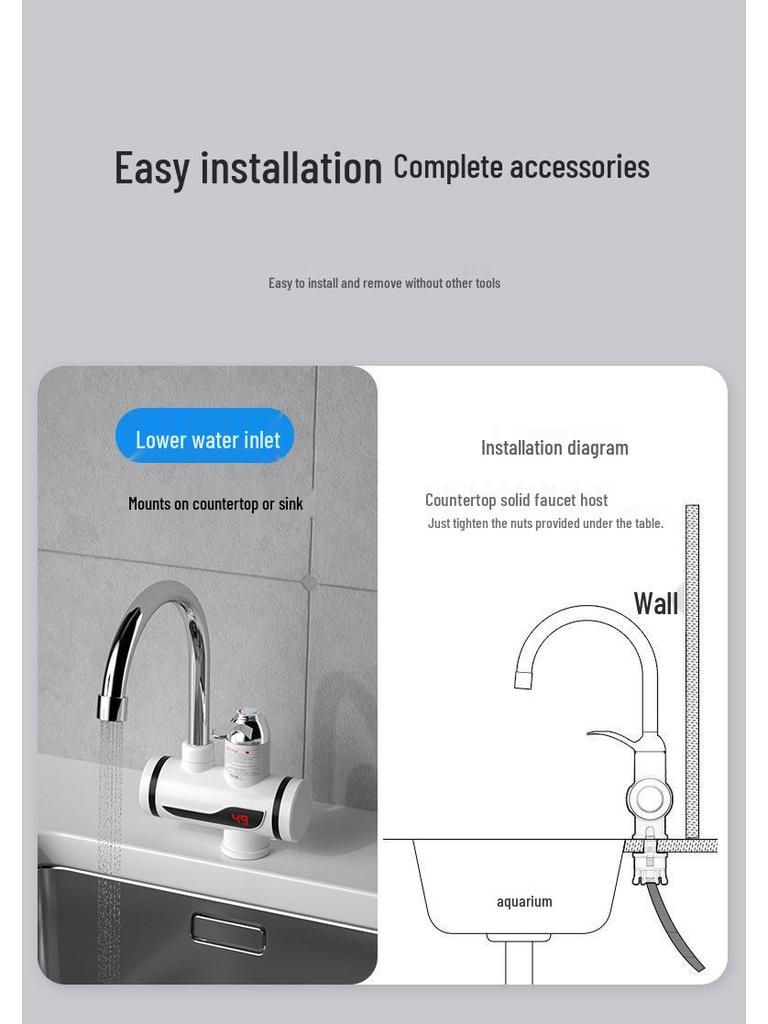 Dual-Use Instant Electric Hot Water Faucet for Kitchen & Bathroom