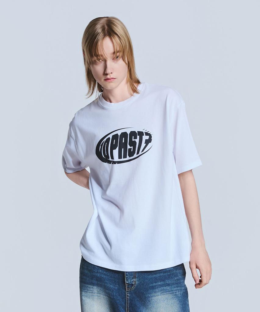 TEN PAST SEVEN Tp7 Printed Short Sleeve T-Shirt - White