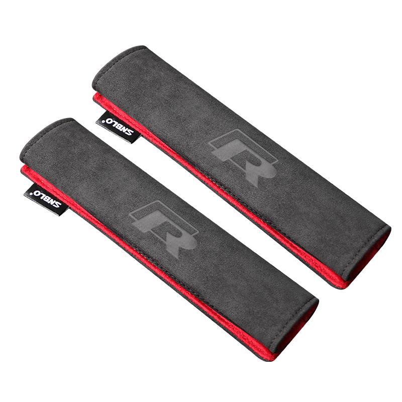 2 Uds Funda Para Cinturón De Seguridad De Fibra De Carbono Hombreras Para VW Volkswagen R RLine GTI GTD Golf 6 7 5 4 3 2 8 MK4