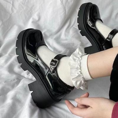 Chaussures femmes printemps plate-forme en cuir appartements décontracté Oxford mocassins fond épais dames cale Lolita chaussure Mary Jane femmes mocassins