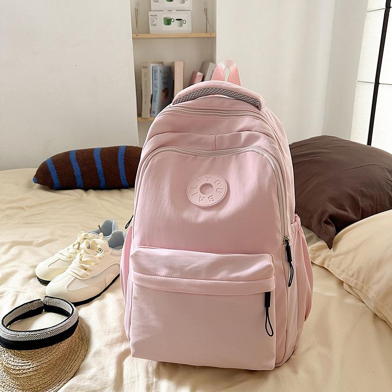 School bag new Harajuku fresh and sweet candy-colored backpack junior high school students lightweight large-capacity backpack