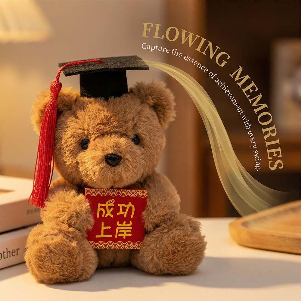 Cute Graduation Bear Plush Toy Soft Stuffed Dr Bear Plush Doll  Graduation Gift