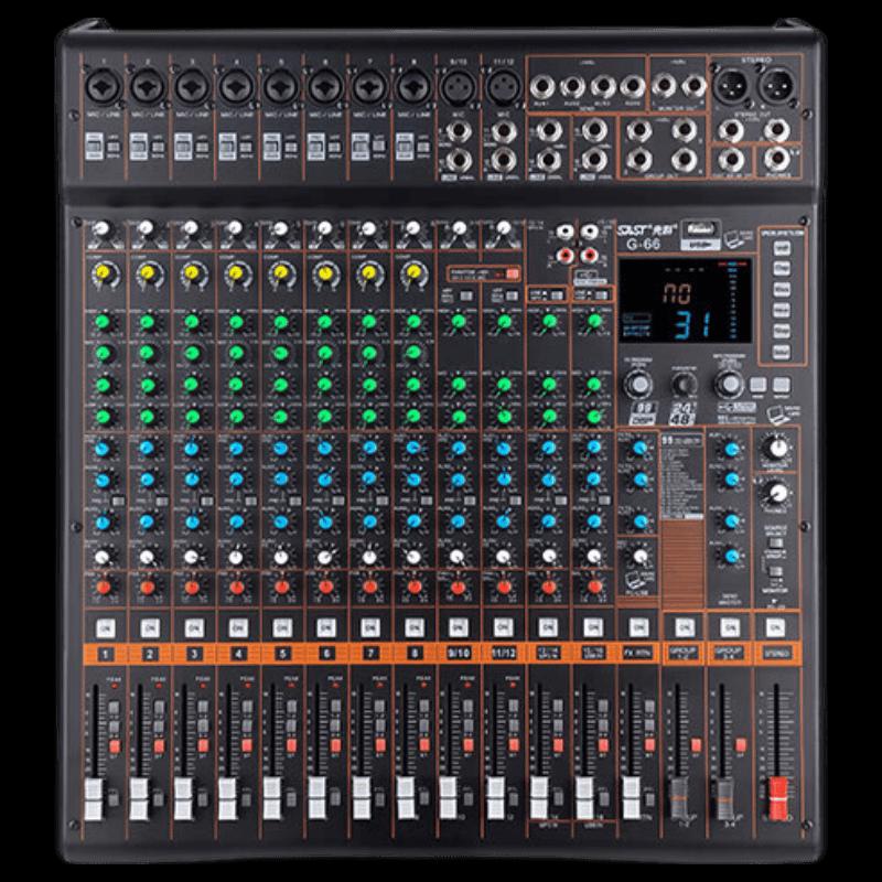 SAST G66 16-Channel Professional Audio Mixing Console (CN version)