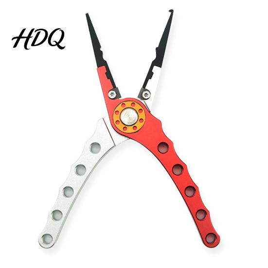 Fishing Split Ring Pliers Aluminum Pliers Saltwater Resistant Surf Tackle Tool Braided Compact Tools Line Cutter And Opener for Outdoor Gear