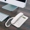 Schnurgebundenes Telefon, Tischtelefon Festnetztelefon Kabelgebundenes Telefon Wandtelefon mit Kabel und Anrufanzeige, /DTMF Dual-System, für Homeoffice Hotel(Weiß)