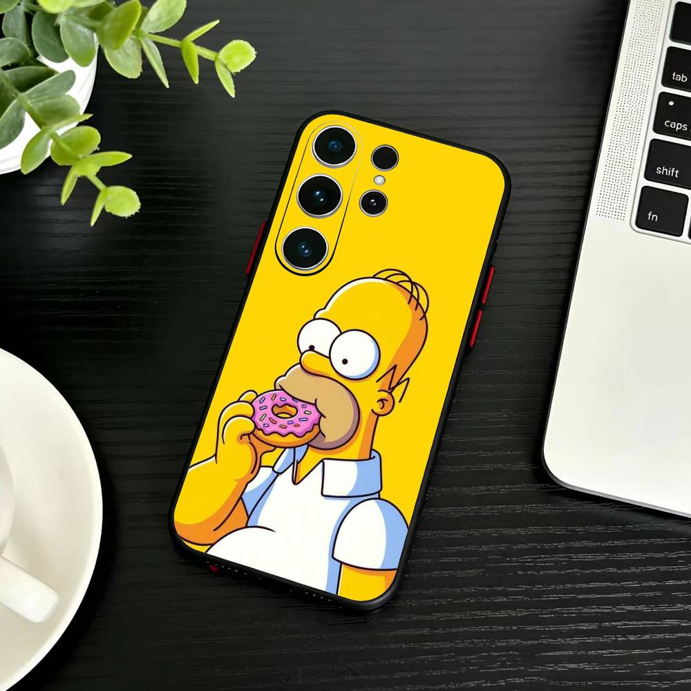 Anime T-The S-Simpsons-s  Phone Case For Samsung S26,S25,S24,S23,S22,S21,S20,Plus,Fe,Lite,Others Black Cover