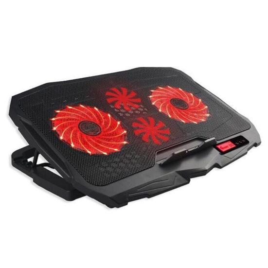 Laptop Cooling Pad with USB Ports 6 Wind Speeds Fast Heat Dissipation Universal Adjustable Height Notebook Cooling Stand